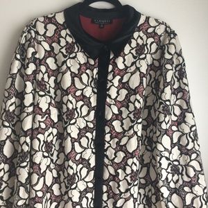 Eloquii dress, size 22, lace  black and white